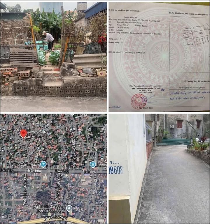 Đất nền Cẩm Thạch 70m² giá 1 tỷ - Gần đường Trần Phú