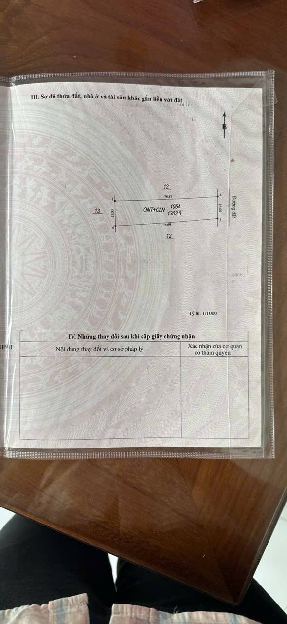Đất thổ cư Phường Hiệp Tân, Thị xã Hòa Thành, Tây Ninh 1216m² - Phong thủy tốt, đầu tư sinh lời!