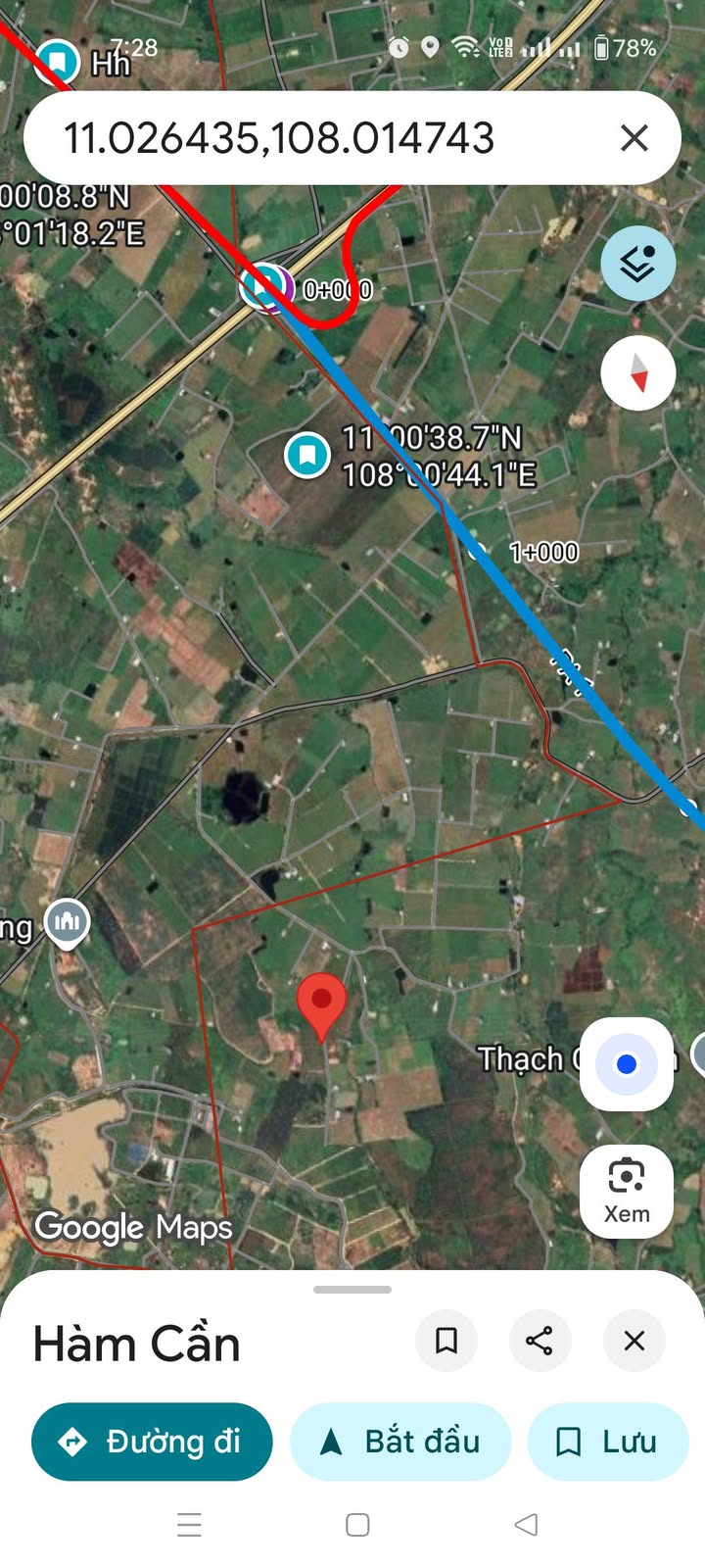 Đất nền Xã Hàm Thạnh, Huyện Hàm Thuận Nam 3600m² giá 234 triệu - Cơ hội đầu tư tuyệt vời!