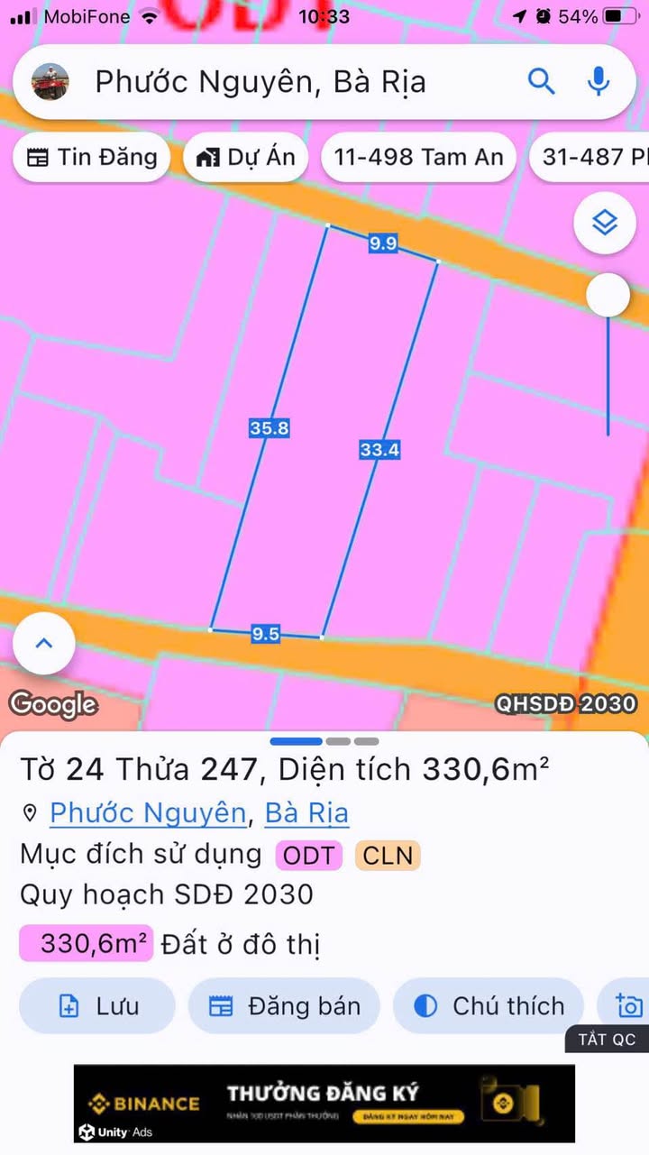 Đất nền 2 mặt tiền Phước Nguyên 340m² giá 8 tỷ - Cơ hội đầu tư tuyệt vời!