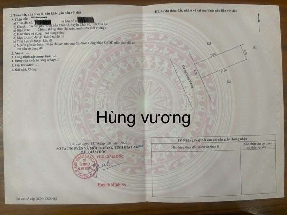 Đất mặt tiền đường Hùng Vương Nha Trang 216m² giá 6.2 tỷ - Sổ đỏ chính chủ!