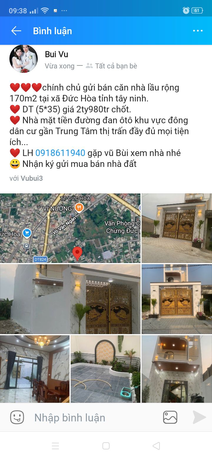 Nhà lầu xã Đức Hòa, 170m² giá 2.98 tỷ - Mặt tiền đường lớn, đông dân cư!