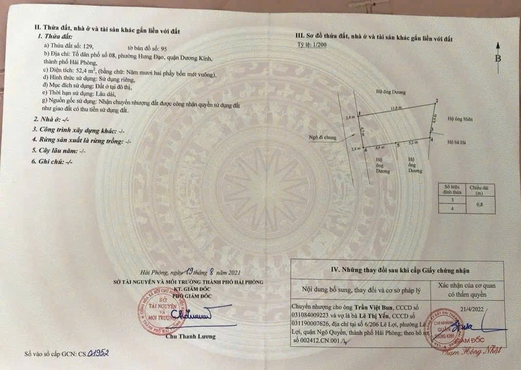 Đất nền đẹp tại Phạm Gia Mô - Hưng Đạo - 52.4m² - Gần ô tô đỗ cửa!