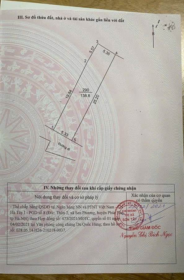 Đất thổ cư 138m² tại Ngõ 3 Quang Trung, Sơn Tây - Vị trí vàng cho mọi nhu cầu!