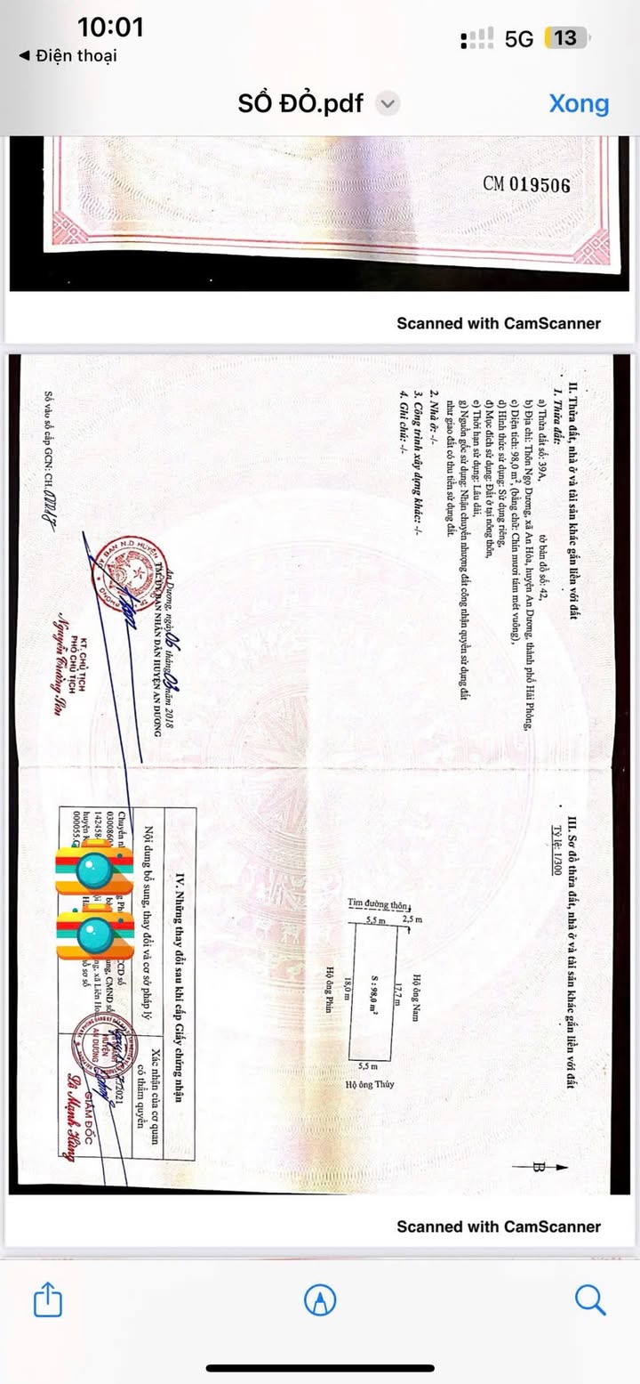 Đất nền Phường Lê Thiện, Quận An Dương 98m² - Vị trí đẹp, giá mềm!