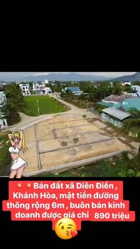 Đất nền xã Diên Điền, Diên Khánh 80m² giá chỉ 890 triệu - Đầu tư sinh lời ngay!