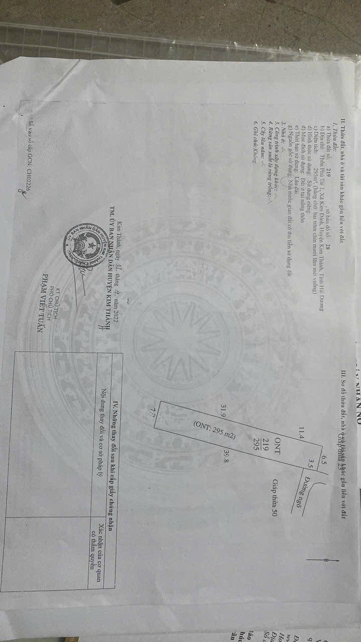 Đất nền Kim Đính 295m² giá chỉ 900 triệu - Cơ hội đầu tư hiếm có!