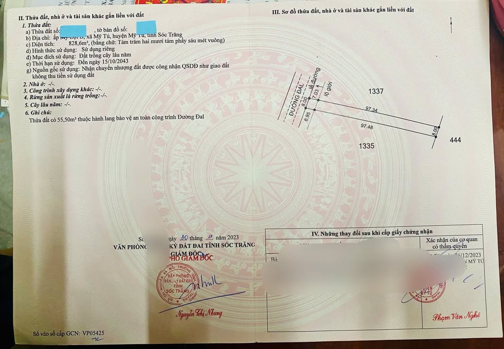 Đất mặt tiền đường DAL - 828.6m² giá 2.1 tỷ - Đầu tư sinh lời ngay!