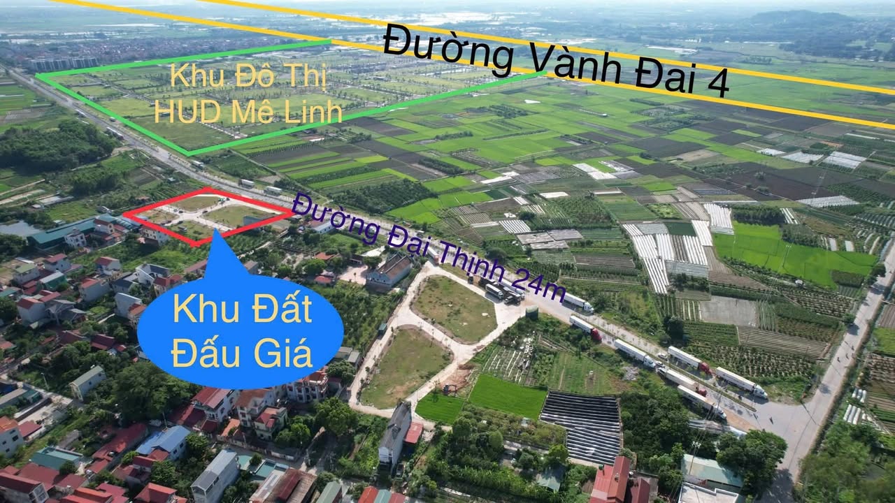 Đất nền Thị trấn Quang Minh 82m² giá thỏa thuận - Vị trí đắc địa hai đầu đường!