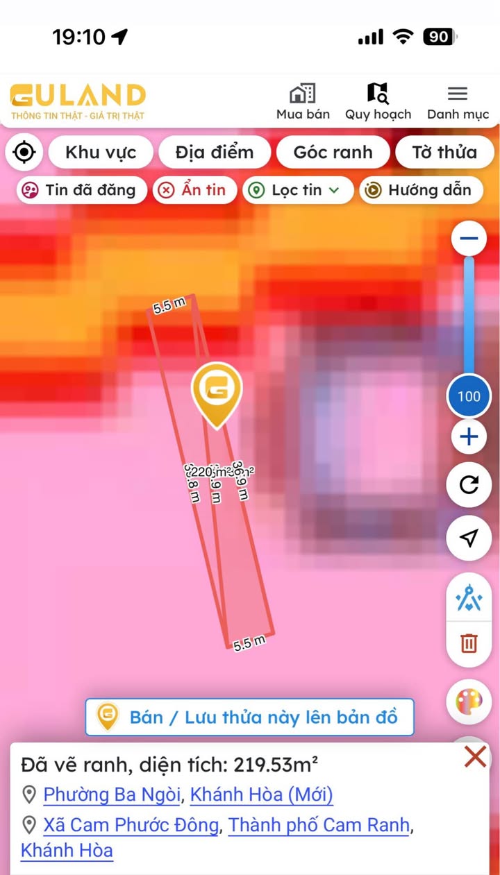 Đất nền Ba Ngòi Cam Ranh 220m² giá 800 triệu - Đầu tư sinh lời ngay!