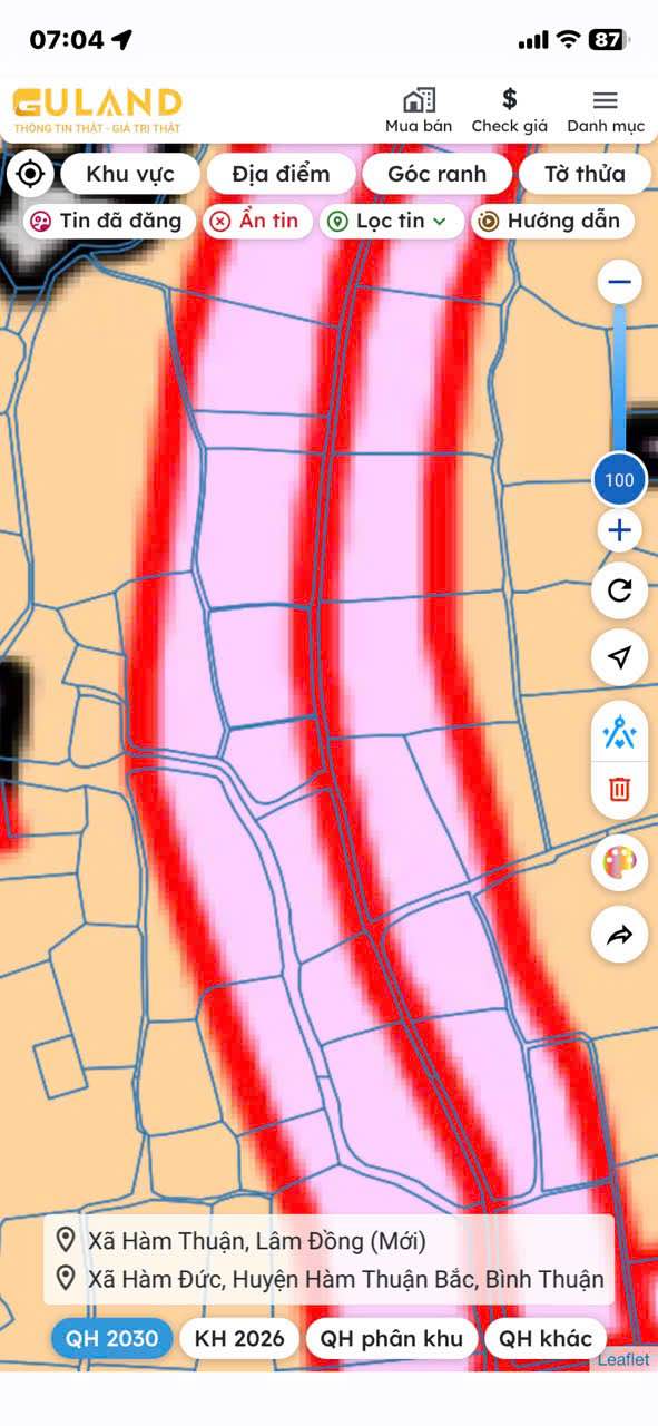 Đất thổ cư 3 sào tại Hàm Đức 1.77 tỷ - Mặt tiền đường bê tông liên xã!