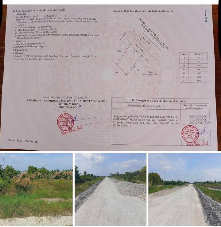 Đất nền chính chủ xã Tân Hưng, 750m² giá 27 tỷ - Vị trí đắc địa gần chợ