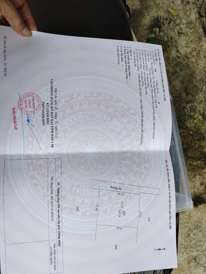 Đất mặt tiền đường Trần Khắc Chân Buôn Hồ 500m² giá chỉ 290 triệu - Sổ đỏ chính chủ!