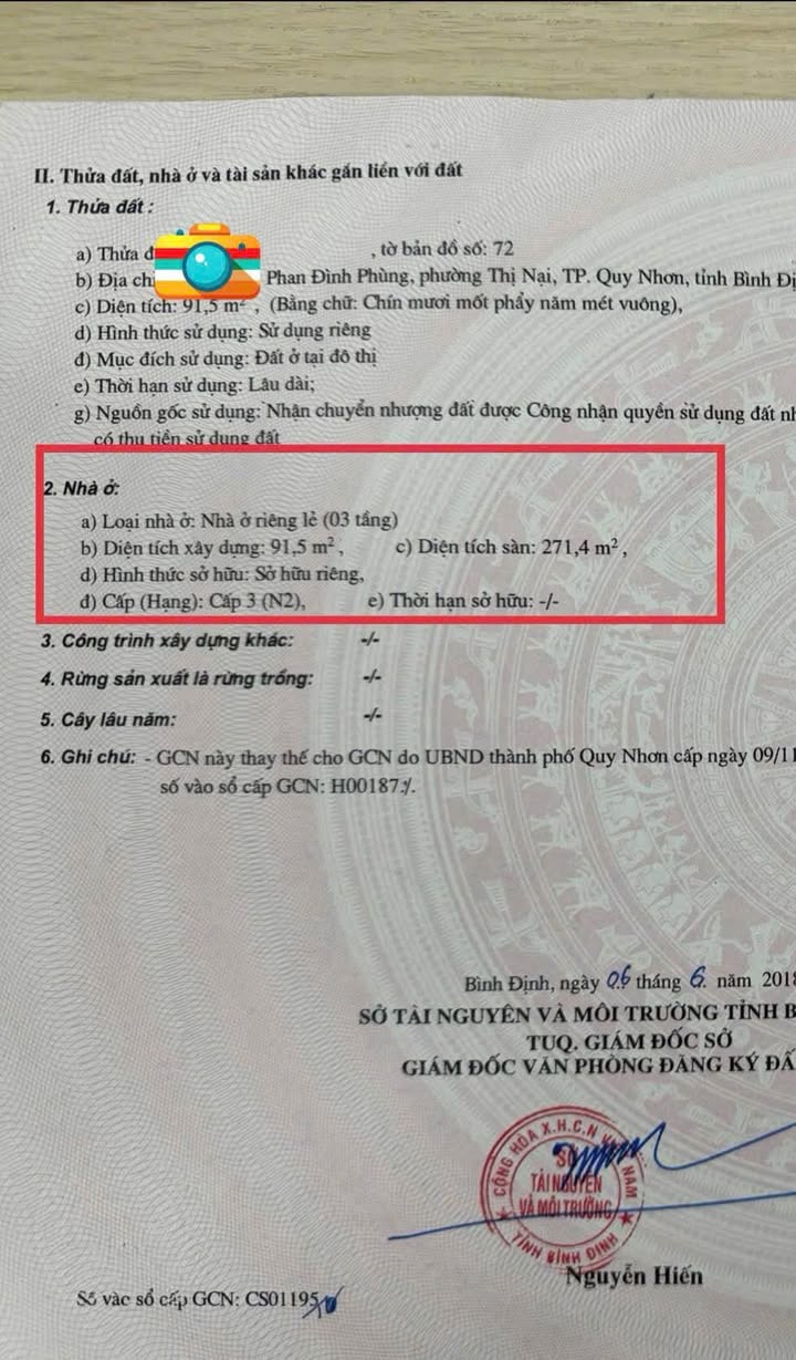 Bán nhà mặt tiền đường Phan Đình Phùng, TP Quy Nhơn, 91.5m² - Dòng tiền ổn định từ cho thuê