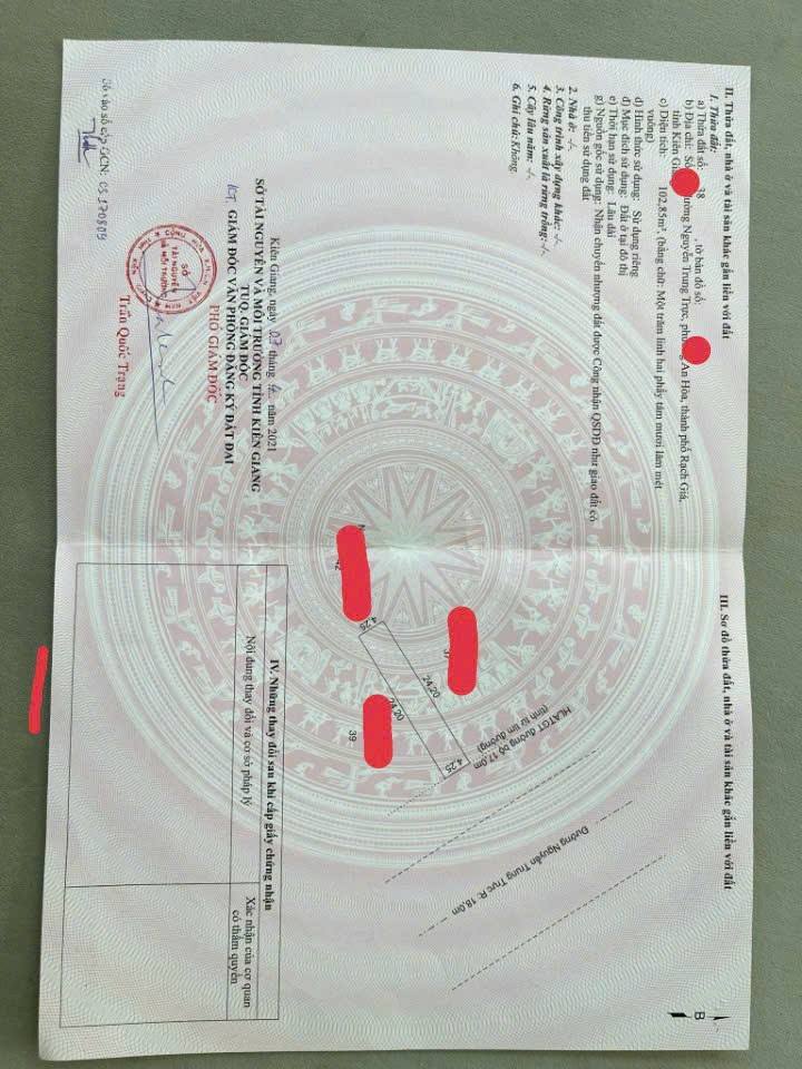 Nhà mặt tiền đường Nguyễn Trung Trực, Rạch Giá 100m² giá 4.95 tỷ - Cơ hội đầu tư tuyệt vời!