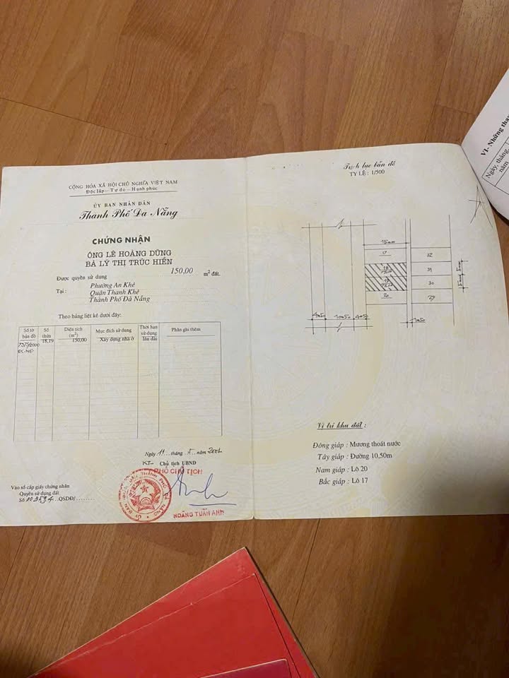 Bán cặp đất mặt tiền Hà Huy Tập, Quận Thanh Khê, 150m² - Giá chỉ 21.5 tỷ!