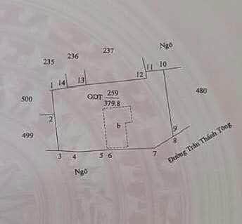 Đất nền mặt đường Trần Thánh Tông, 380m² giá 21 tỷ - Vị trí kinh doanh sầm uất!