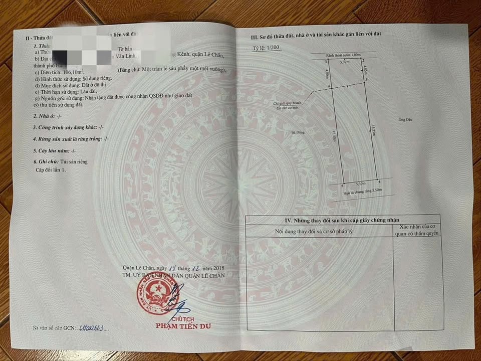 Lô đất AEON An Dương Hải Phòng 106m² giá 7.42 tỷ - Cơ hội đầu tư tuyệt vời!