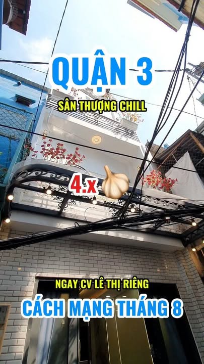 Nhà đẹp Quận 3 - Đối diện công viên Lê Thị Riêng - Giá chỉ 4.87 tỷ!