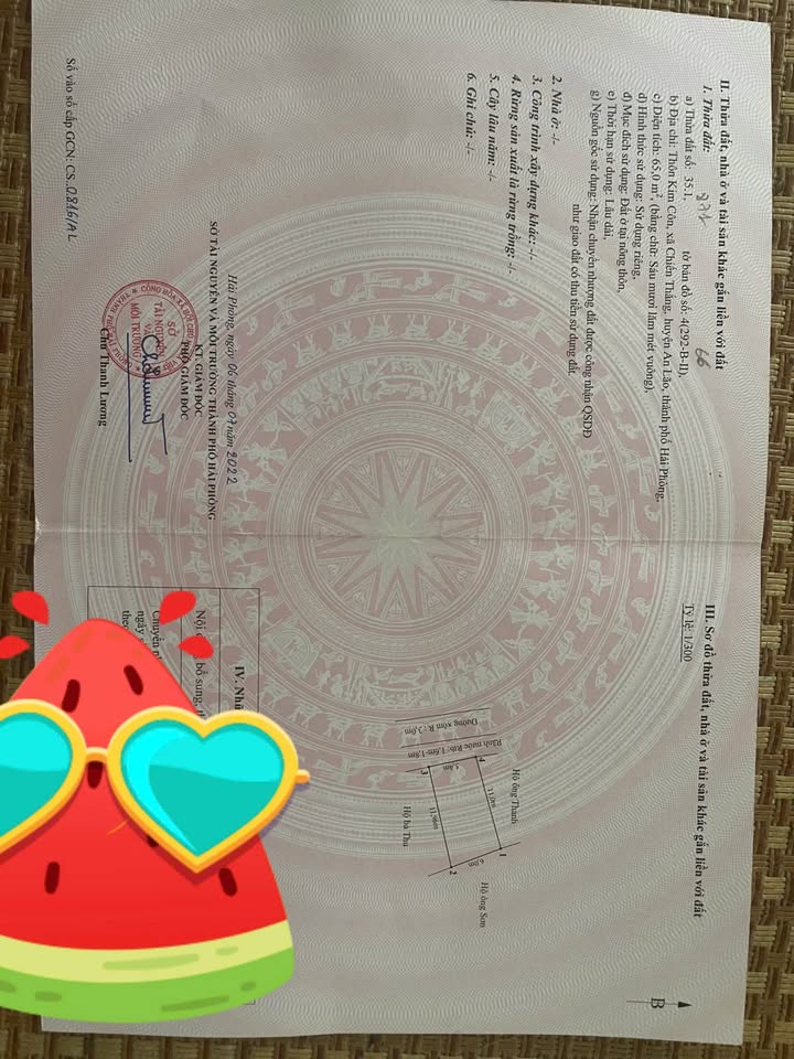 Đất nền Chiến Thắng, An Lão 65m² hướng Tây - Đầu tư sinh lời ngay!