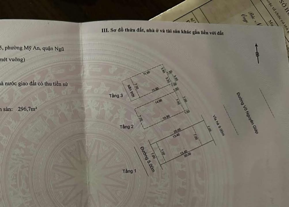 Nhà mặt tiền Võ Nguyên Giáp, Đà Nẵng 140m² giá 3x tỷ - Vị trí đắc địa gần biển