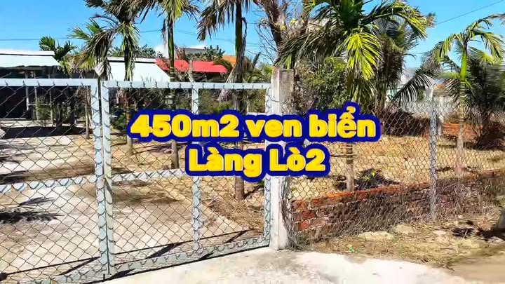 Đất ven biển Lò 2 Phường Hòa Hiệp 450m² giá 4 tỷ - Đầu tư sinh lời lý tưởng!