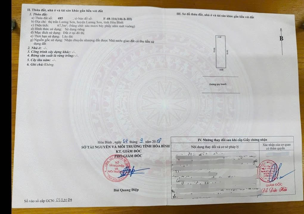 Đất nền Phố chợ Lương Sơn 67m² giá thỏa thuận - Đầu tư sinh lời ngay!