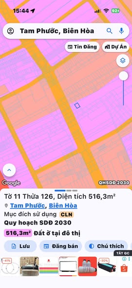 Đất nền xã Tam An, Huyện Long Thành 500m² giá 1.78 tỷ - Sổ đỏ chính chủ, sang nhượng nhanh!