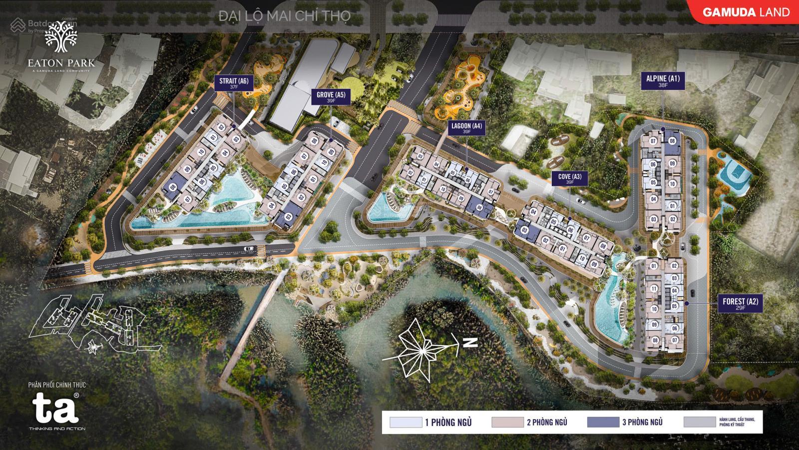 Căn hộ cao cấp Eaton Park Quận 2 - Diện tích 75m² giá 10 tỷ - Cơ hội đầu tư hấp dẫn!