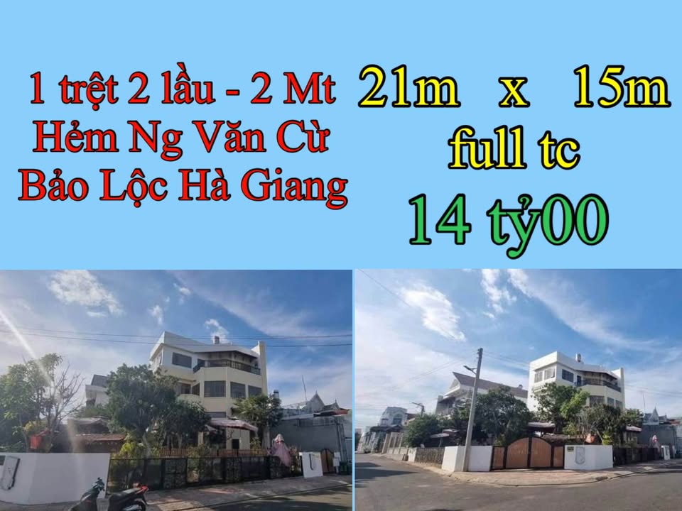 Nhà mặt tiền kinh doanh Cafe Đường Nguyễn Văn Cừ, Bảo Lộc 315m² giá 14 tỷ - Đầu tư sinh lời ngay!