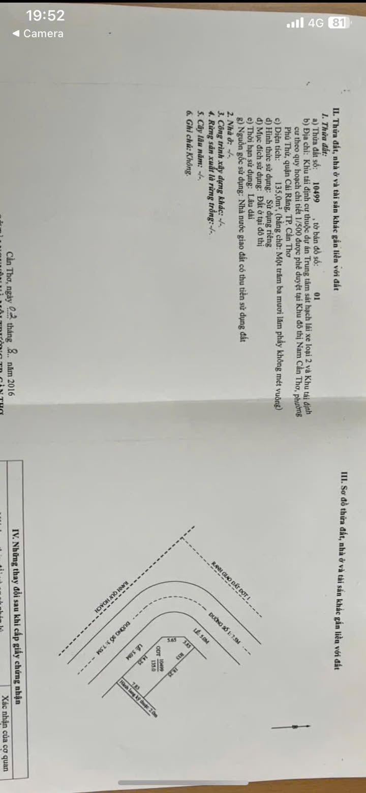 Đất nền Khu trường Lái Chiến Thắng, 135m² giá 4.1 tỷ - Sổ hồng thổ cư chính chủ!