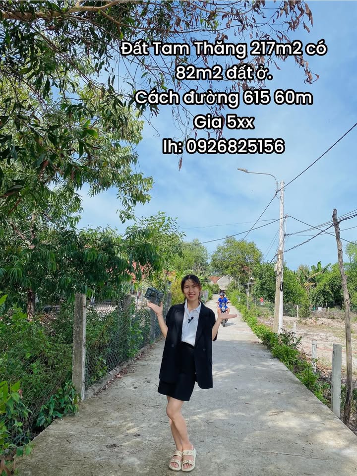 Đất nền xã Tam Thăng, 200m² giá chỉ 500 triệu - Khu dân cư đông đúc, không ngập lụt!