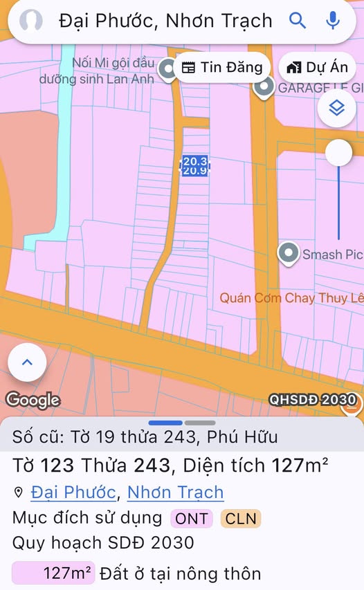 Đất nền Đại Phước, Nhơn Trạch 127m² giá 2.75 tỷ - Cơ hội đầu tư sinh lời!