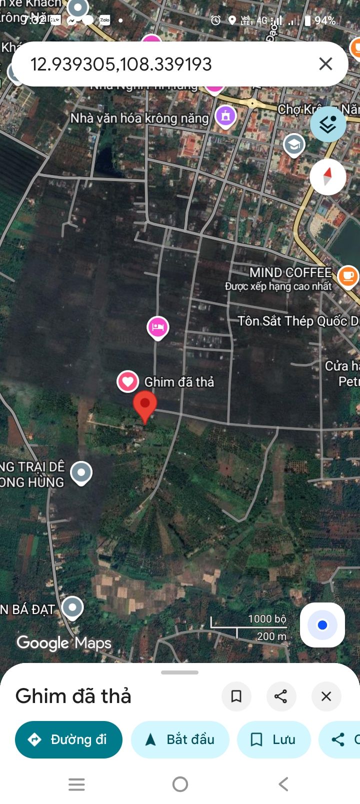 Đất nền Thị trấn Krông Năng 220m² giá 850 triệu - Cơ hội đầu tư tốt!