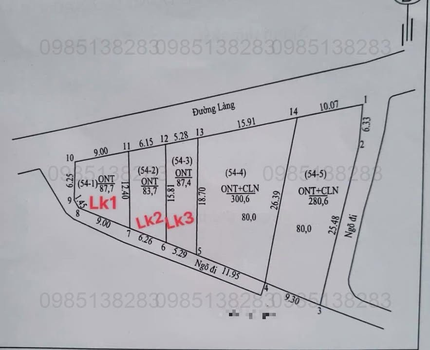 Đất lô góc 87,7m² Hoàng Diệu, Chương Mỹ chỉ 1 tỷ - Tiềm năng sinh lời cao!