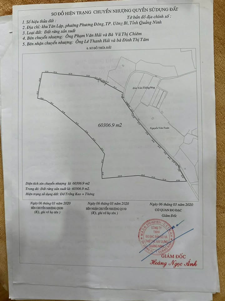 Đất rừng sản xuất 6ha tại Thanh Sơn, Uông Bí - Giá chỉ 3.6 tỷ!