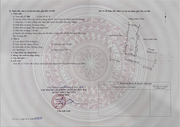 Đất bán mặt đường 203, Phường Hoa Động, 115m² - Tiềm năng kinh doanh lớn!