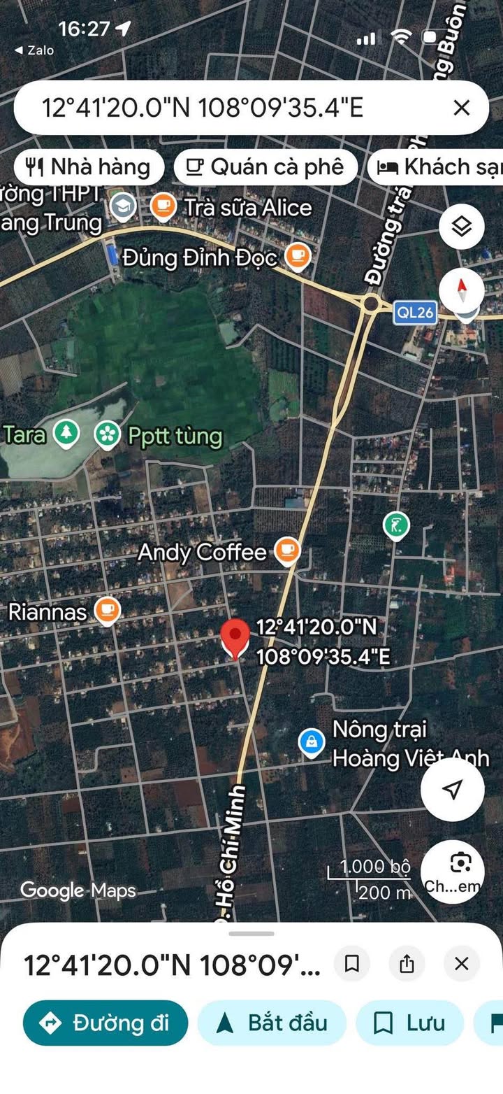 Đất nền Hòa Đông, Krông Pắc 100m² giá chỉ 585 triệu - Sổ đỏ chính chủ!