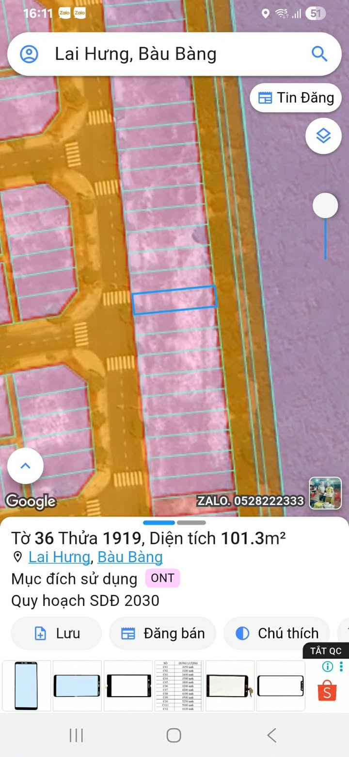 Đất thổ cư 101m² khu dân cư Nam Long Lai Hưng - Giá chỉ 900 triệu!