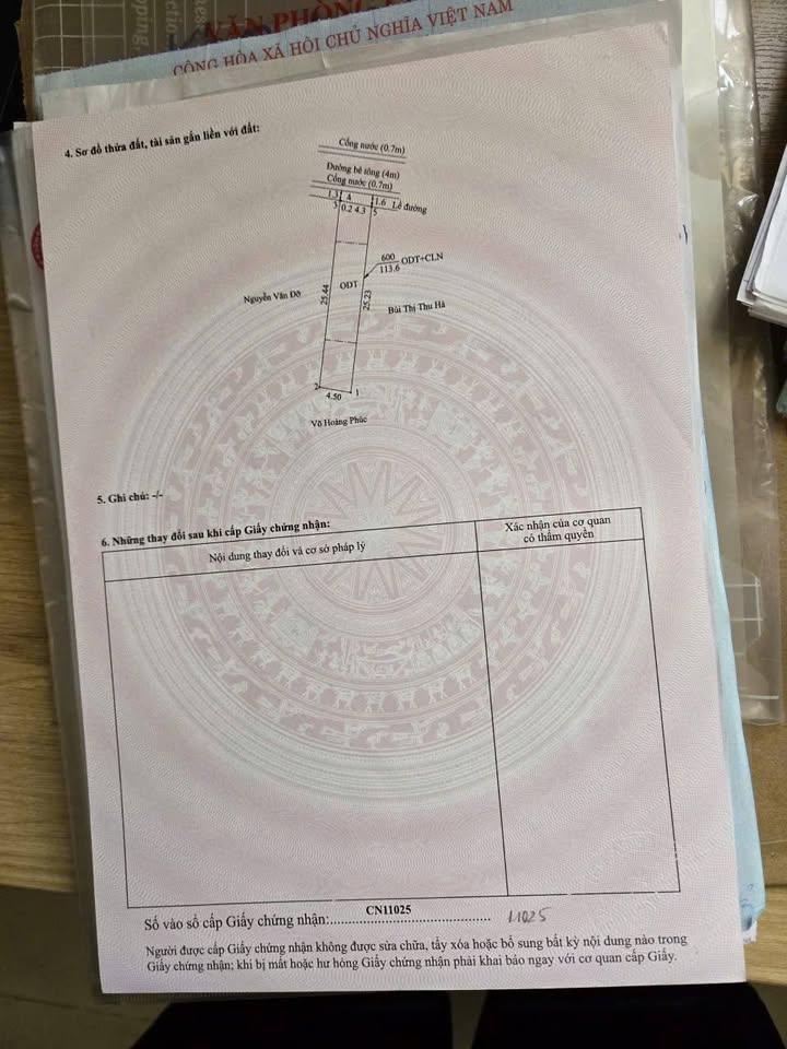 Đất thổ cư gần chợ Chánh Mỹ Thủ Dầu Một 112m² giá 2.3 tỷ - Cơ hội đầu tư tuyệt vời!