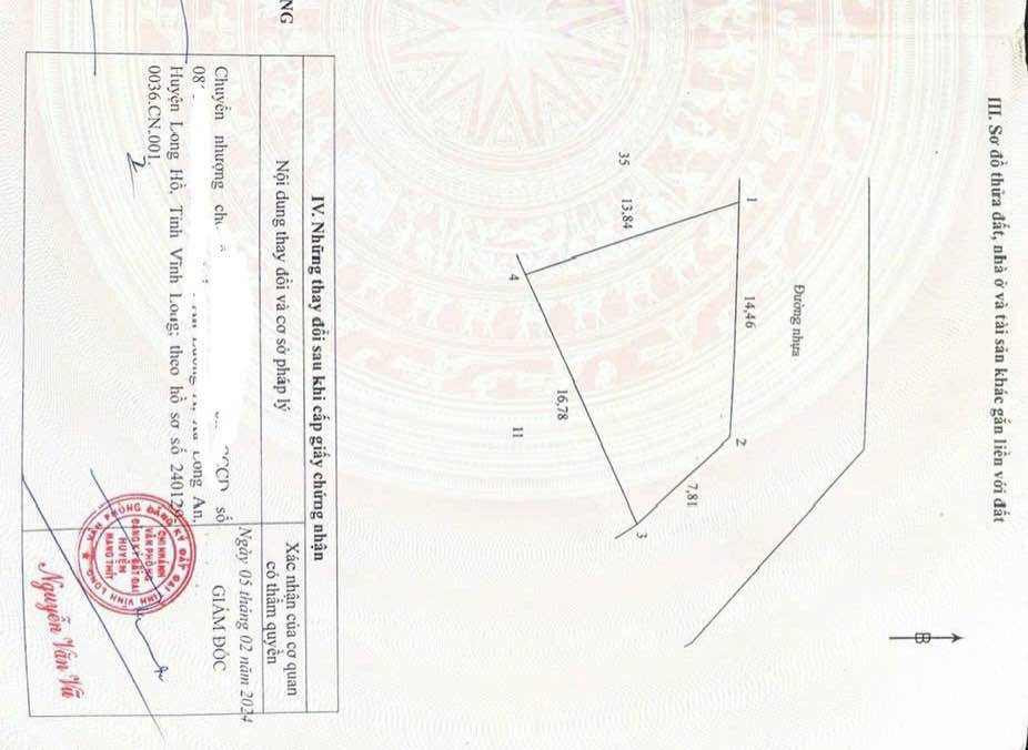 Đất nền Mỹ Phước, Mang Thít 71.6m² giá 270 triệu - Sổ đỏ chính chủ!