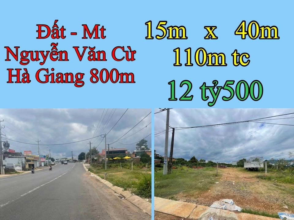 Đất nền mặt tiền Nguyễn Văn Cừ Bảo Lộc 600m² giá 12.5 tỷ - Cơ hội đầu tư hiếm có!