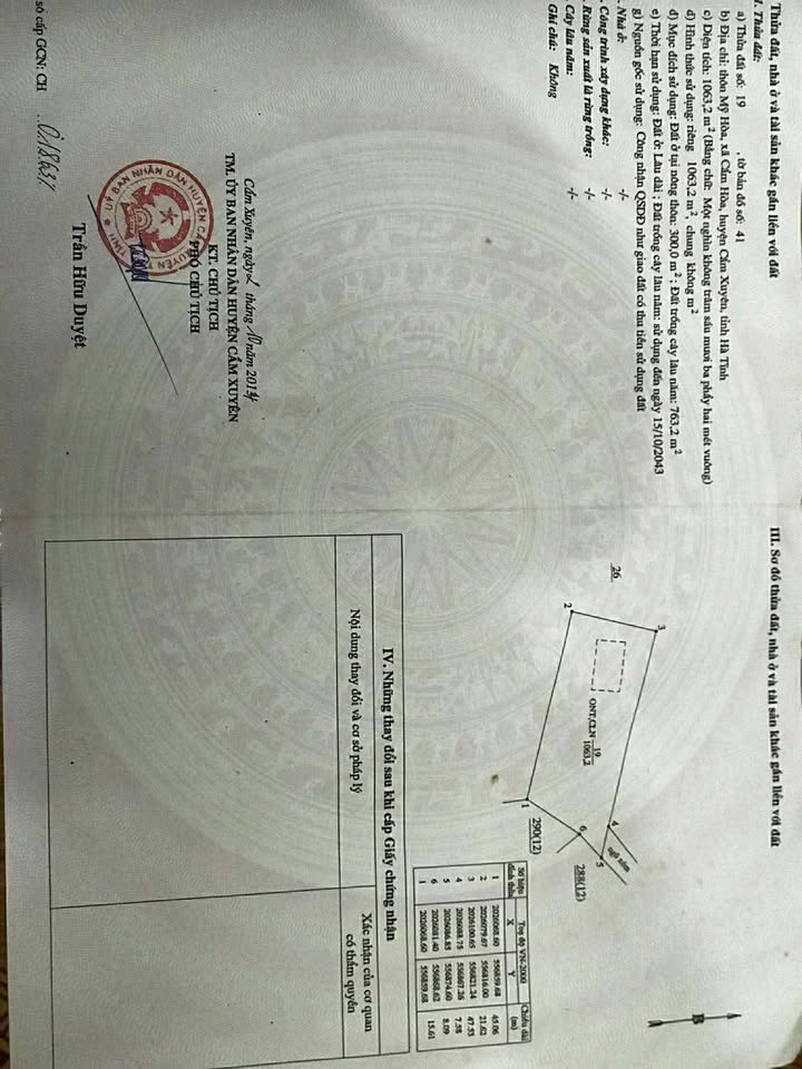 Đất nền thôn Mỹ Hòa, xã Yên Hòa, 16,390m² giá 12 tỷ - Cơ hội đầu tư tuyệt vời!