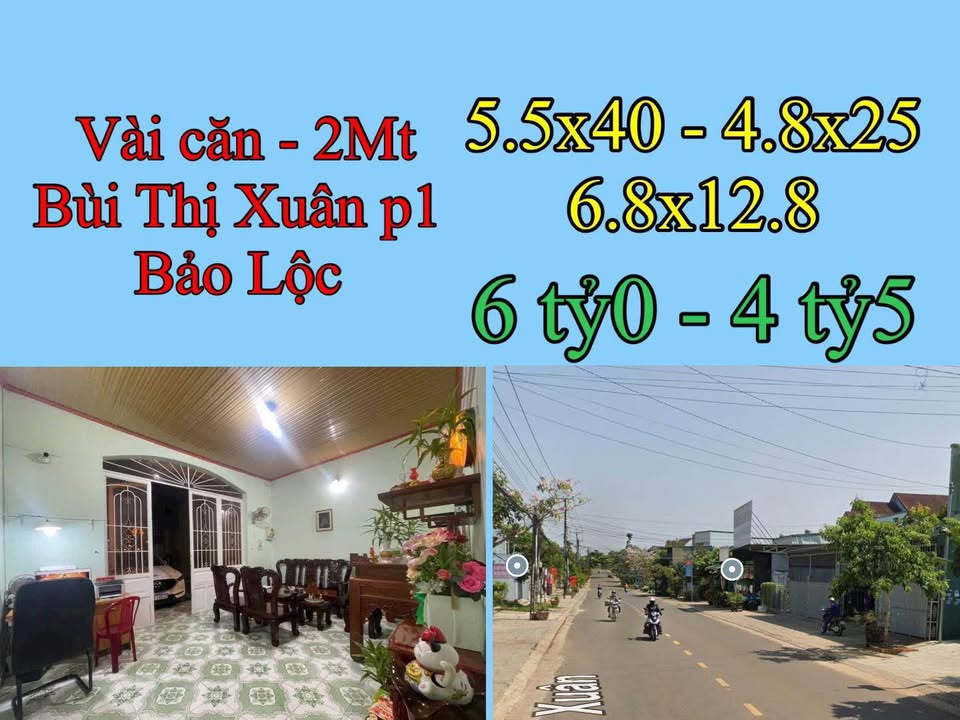 Nhà mặt tiền Bùi Thị Xuân Bảo Lộc 126.5m² giá 6 tỷ - Sẵn sàng giao dịch!