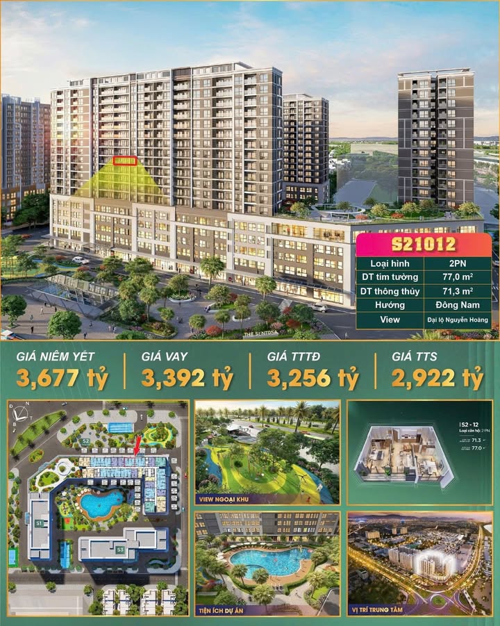 Căn hộ Vinhome Hải Hòa 71m² giá 2.922 tỷ - Siêu phẩm phong thủy tuyệt đẹp!