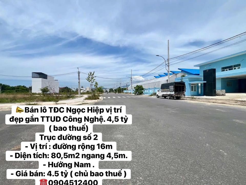 Đất nền Phường Ngọc Hiệp, Nha Trang 80,5m² giá 4,5 tỷ - Vị trí đắc địa gần trung tâm