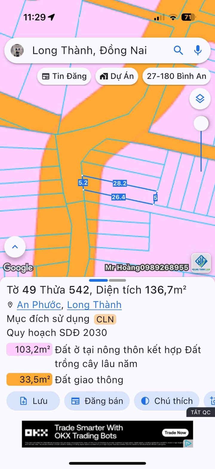 Đất nền ấp 5 xã An Phước 140m² giá 1.2 tỷ - Cơ hội đầu tư hấp dẫn!