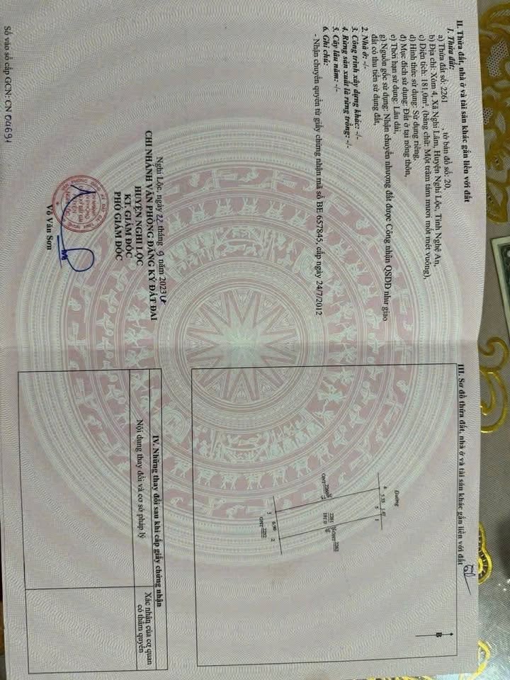 Đất Nghi Lâm Nghi Lộc 181m² giá 1 tỷ - Vị trí vàng đầu tư