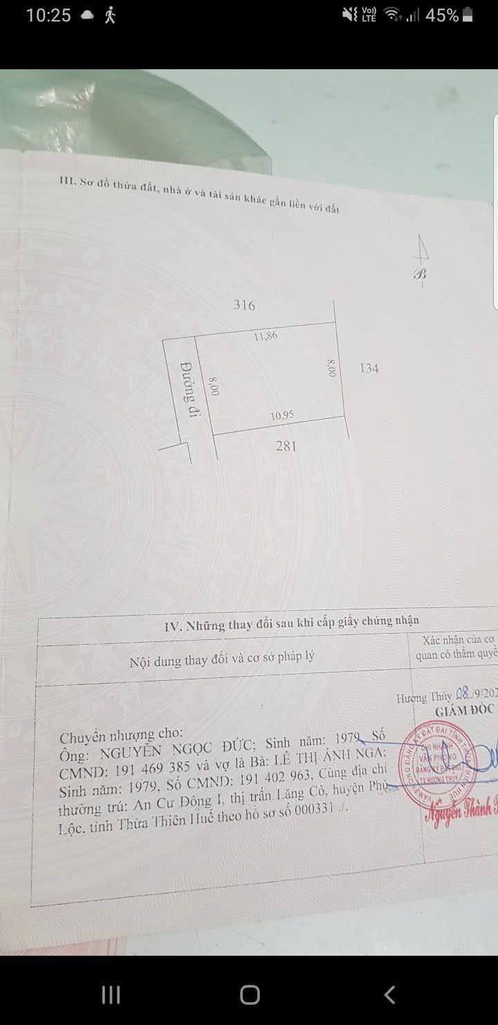 Đất nền Vỹ Dạ, Huế 90,7m² giá 1,6 tỷ - Nằm gần bệnh viện và cầu Như Tý!