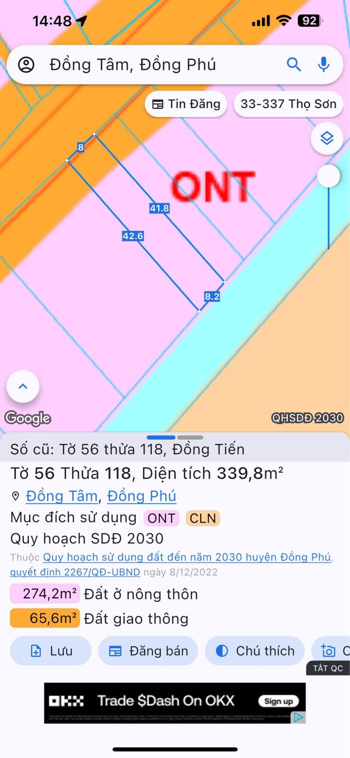 Đất nền Xã Đồng Tiến 336m² giá 800 triệu - Đầu tư sinh lời ngay!